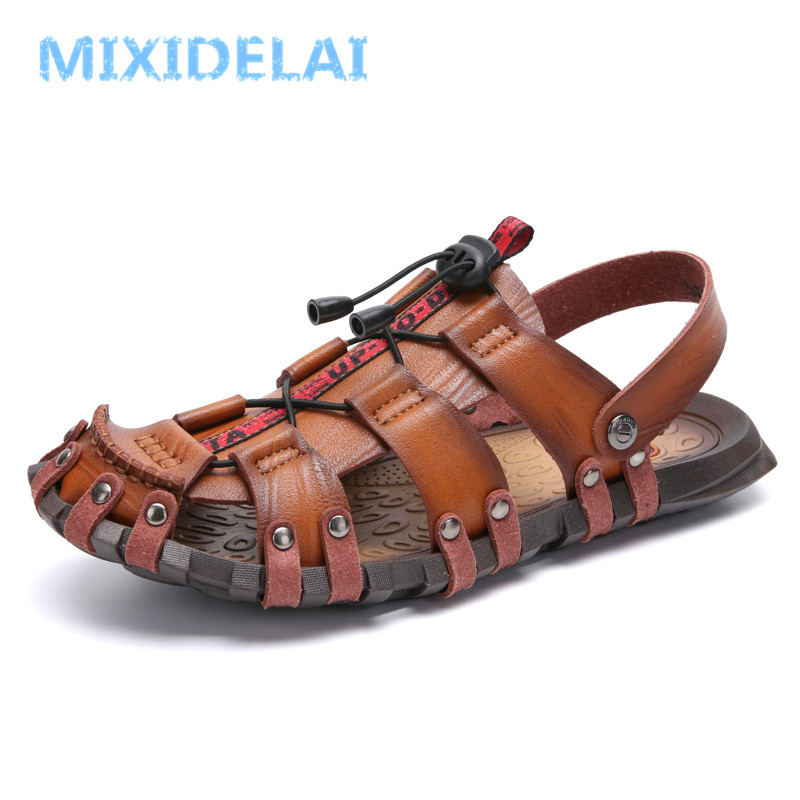 Men'S Shoes Clearance Sale - Мужские сандалии MIXIDELAI, кожаные шлепанцы, удобная