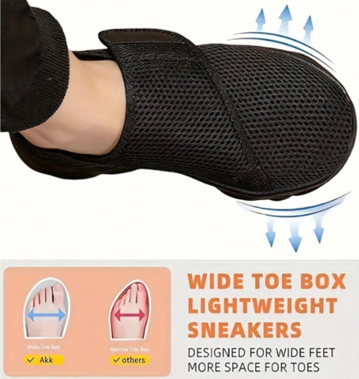 Men'S Shoes With Wide Toe Box - Новые мужские дышащие сетчатые кроссовки для