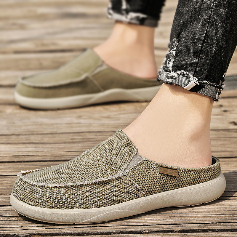Men'S Shoes Comfortable Walking - Мужские кеды из канваса, слипоны для