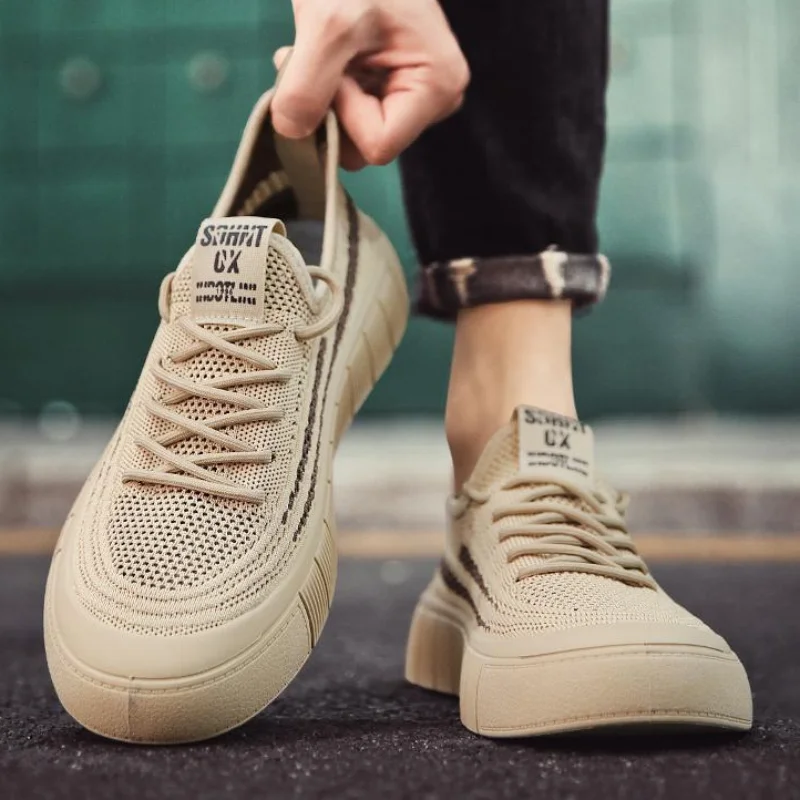 Men'S Shoes Clearance Sale - Кроссовки мужские сетчатые, Вулканизированная подошва, дышащие,