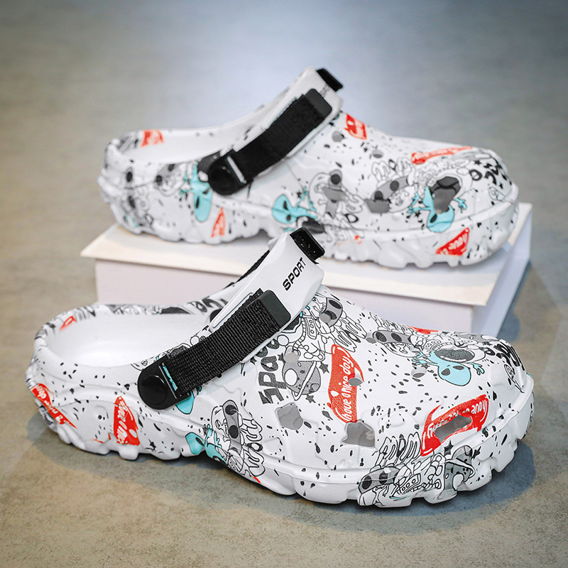 Men'S Shoes With Wide Toe Box - Мужские камуфляжные сабо больших размеров (48,