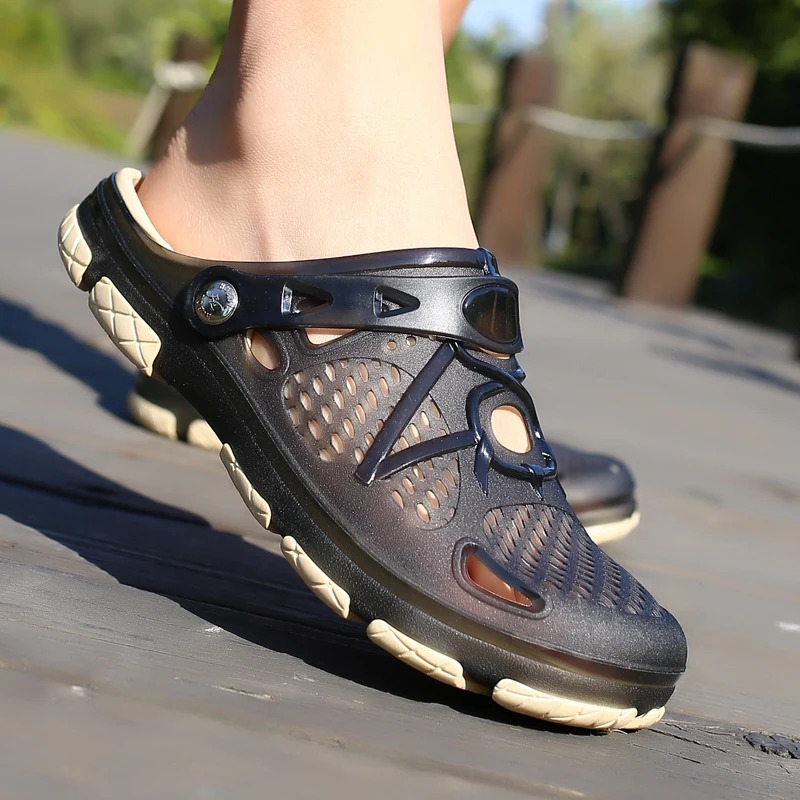 Men'S Shoes Comfortable Walking - Модные тапочки, повседневные сандалии, дышащая нескользящая