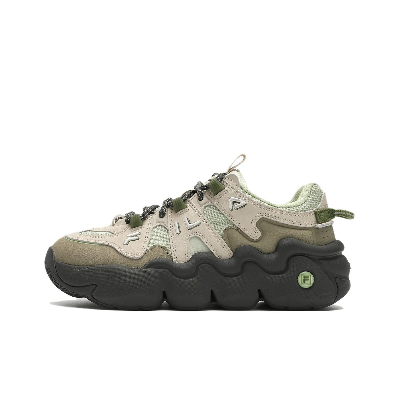 Men'S Shoes Green And White - FILA Женские низкие повседневные кроссовки для