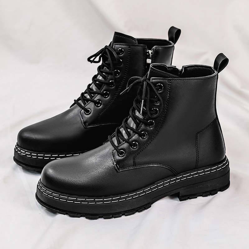 Мужские 4-сезонные черные мото – обзор и цена Men Shoes Classic