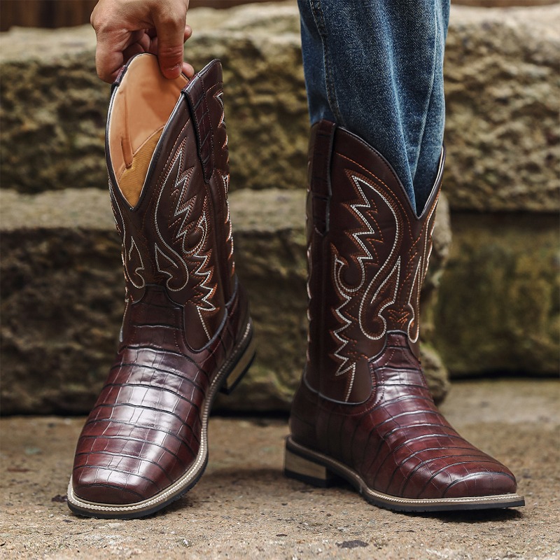 Мужские ботинки с крокодиловым – обзор и цена Men'S Shoes With Wide Toe Box