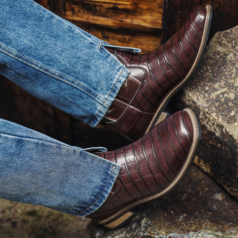 Мужские ботинки с крокодиловым – обзор и цена Men'S Shoes With Wide Toe Box