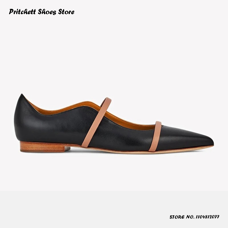 Женские кожаные балетки с двум – обзор и цена Men Shoes On