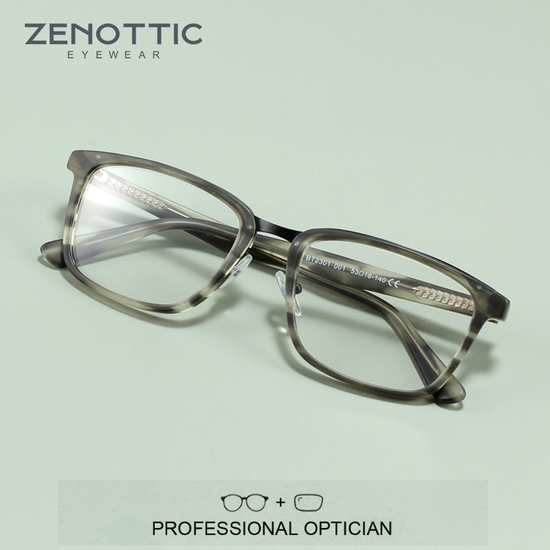 ZENOTTIC квадратные ацетатные  – обзор и цена Men Shoes Zegna