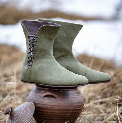 Мужская средневековая кожаная  – обзор и цена Men Shoes China