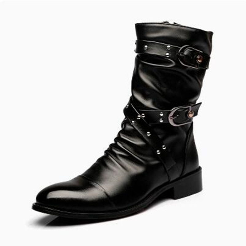 Модные мужские кожаные высокок – обзор и цена Men Shoes Classic